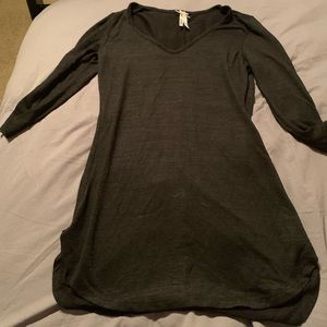 Black mini sweater dress